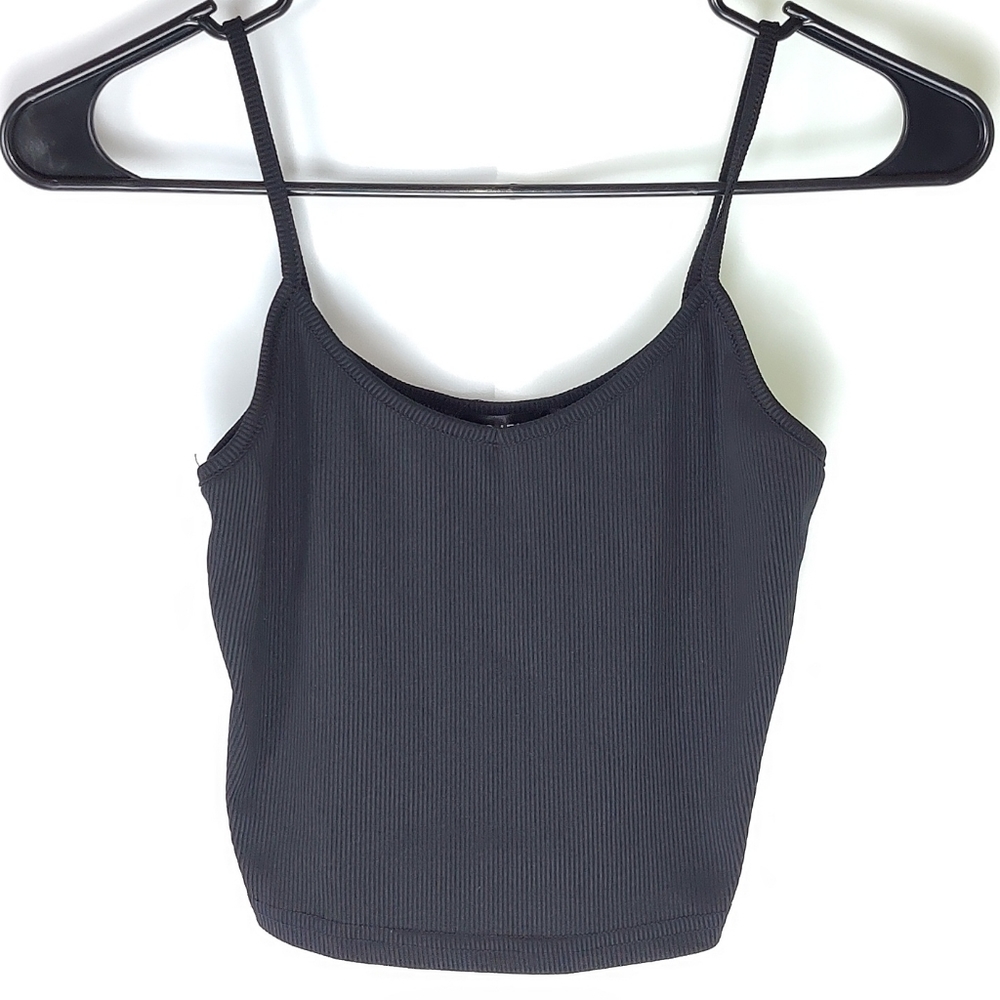 SHEIN Cropped Tank Top Womens XS Summer Rave Coquette Gorpcore Vacation Tropical